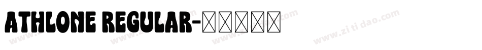 Athlone Regular字体转换